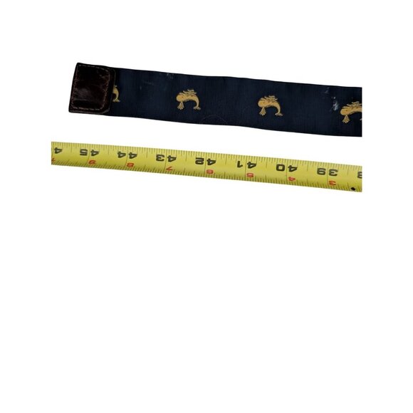 Brooks Brothers Golden Fleece Whale Belt D-Ring Leather Tab Nautical Men Size 32 - Picture 4 of 4